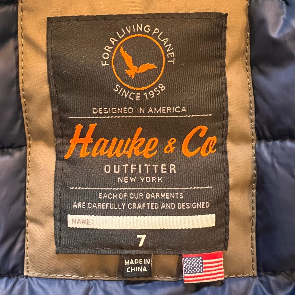 Hawke & Co Outfitter Winter Jacket Youth Performance Outerwear Size 7 - Picture 4 of 5